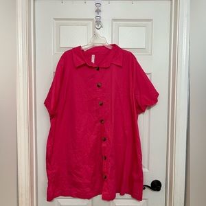 Zenana Shirt/Dress with Pockets Size 3X